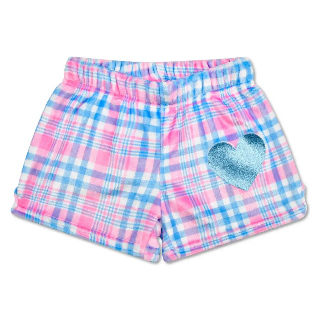 Theme Varsity Plush Shorts Pink xs - Main Image