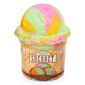 sherbert ice cream pint slime