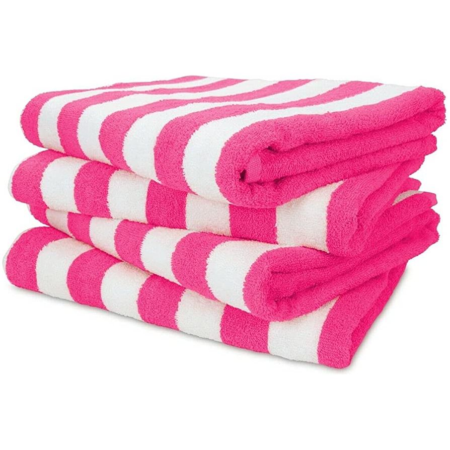 Pink Cabana Stripe Towel