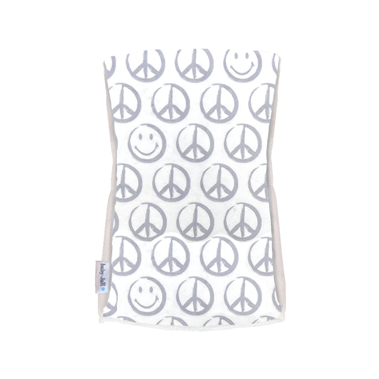 Grey Peace Burp Cloth