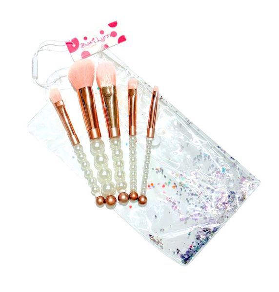 5PC pearl makeup BRUSH SET