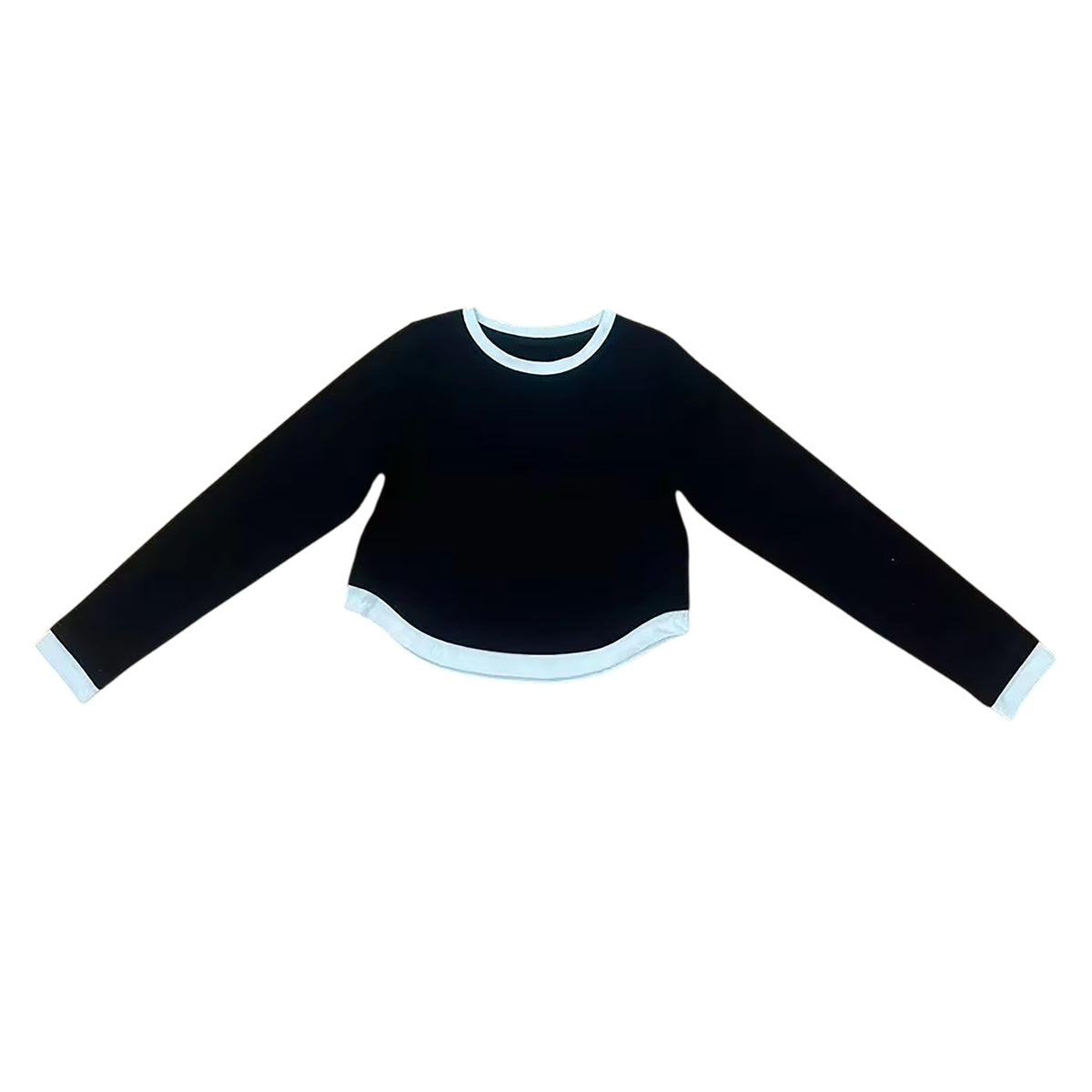 CONTRAST LONG SLEEVE TOP