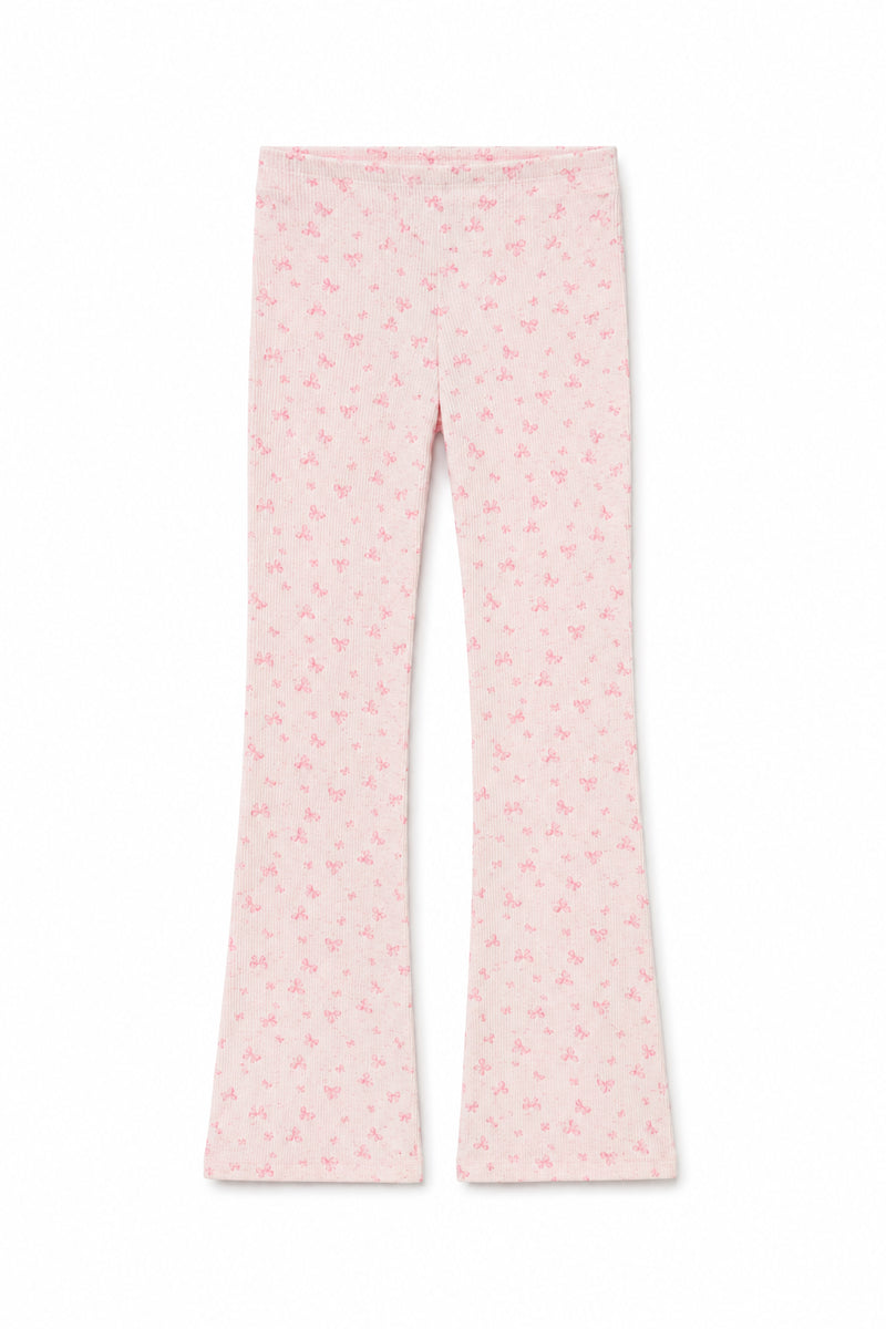 Pink on Pink Thermal Wide Leg Pants