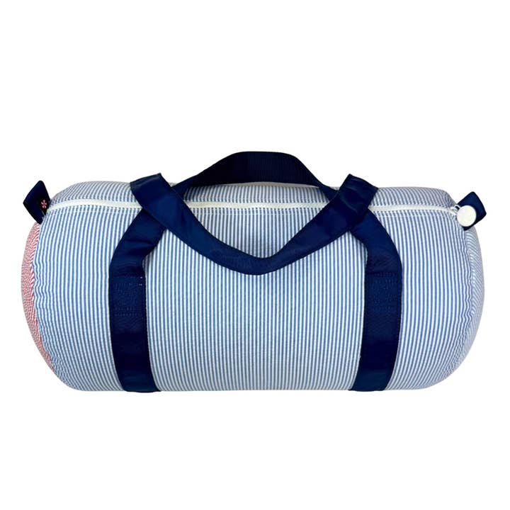 Yankee Doodle Seersucker Medium Duffel