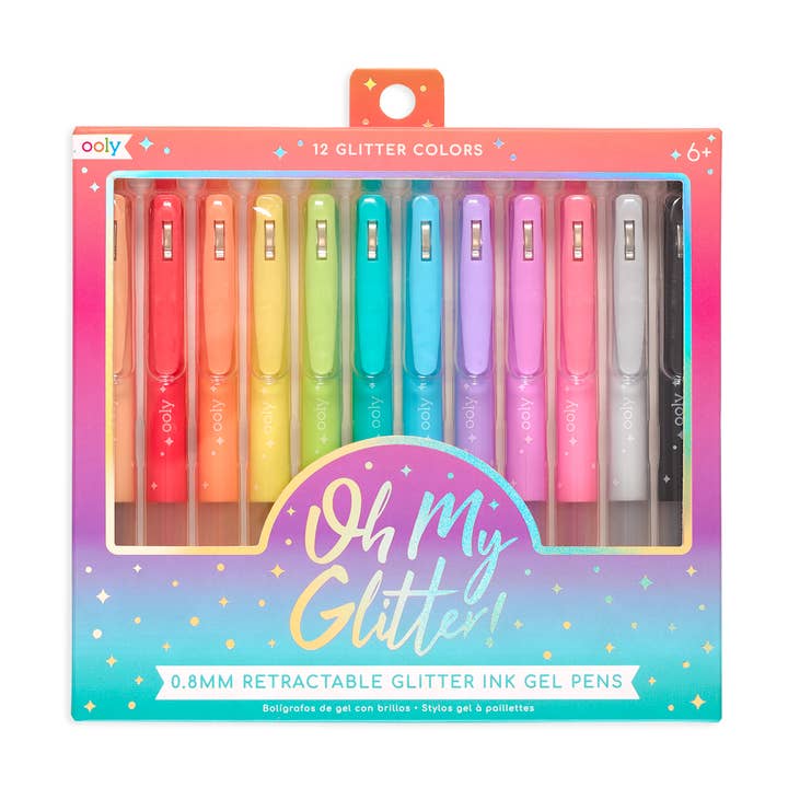 Oh My Glitter!: Retractable Glitter Ink Gel Pens