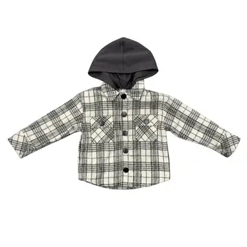 kid hooded shacket