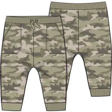camo french terry jogger