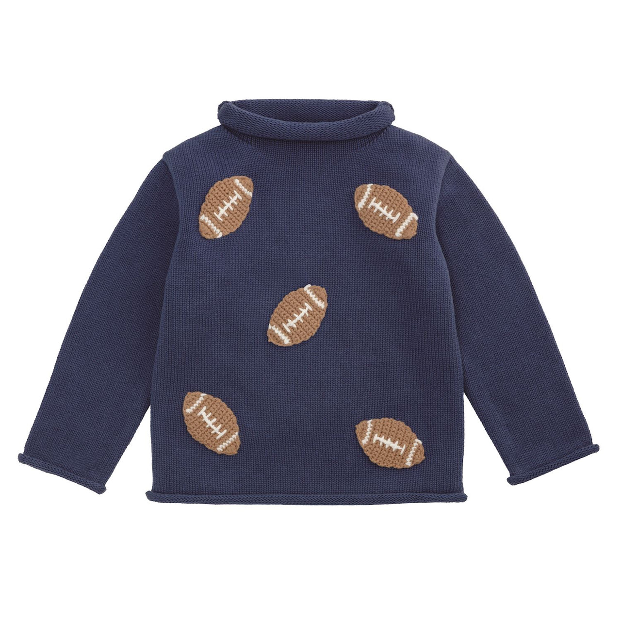 football rollneck sweater