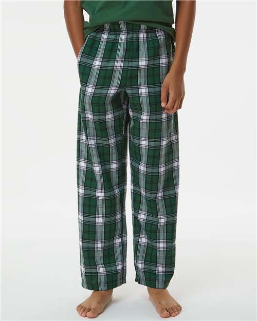 green/white  flannel pant