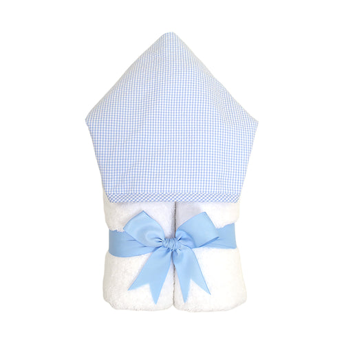 Blue Check Fabric Hooded Towel