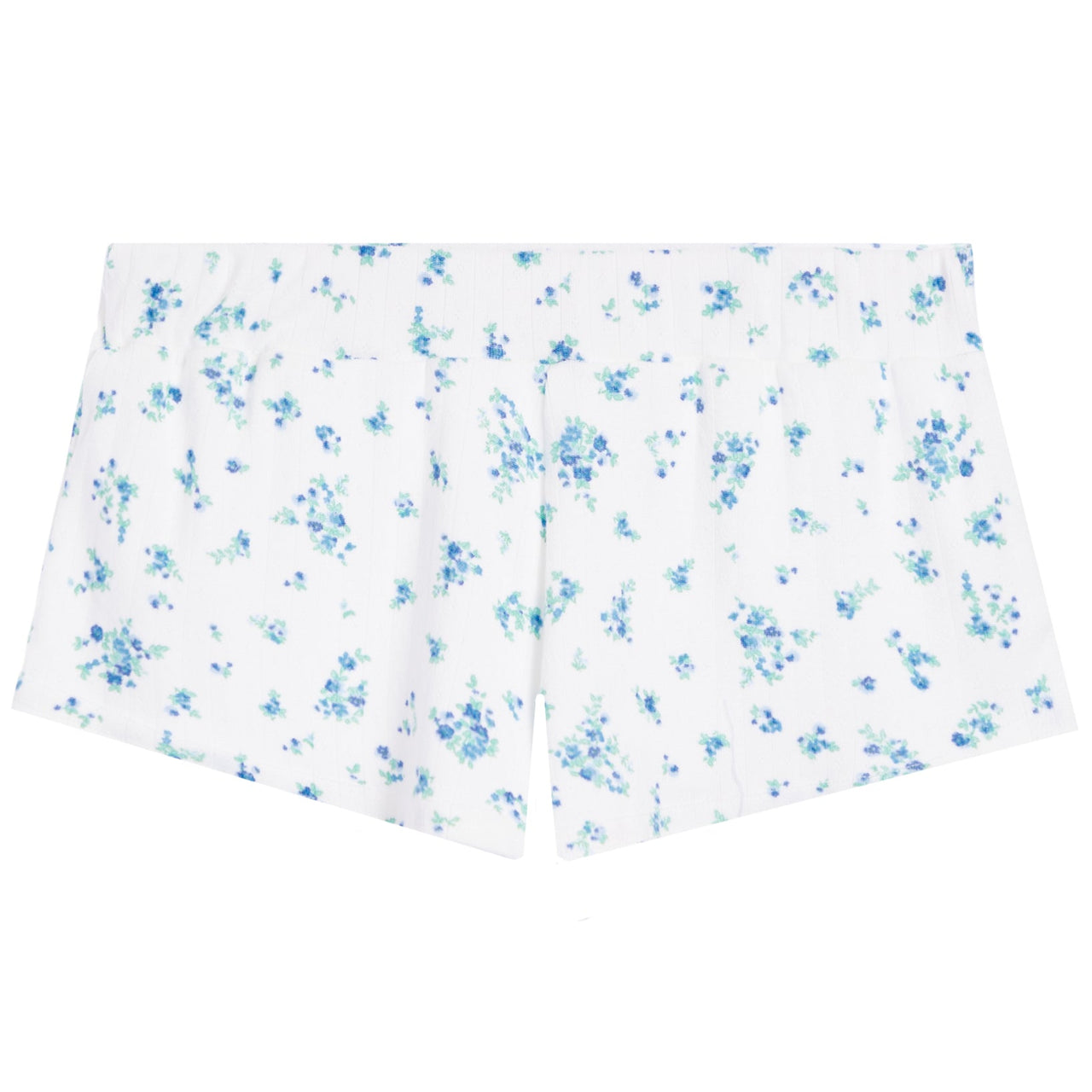 Floral short-turq