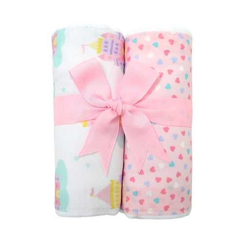 Princess burp cloth (set of 2)