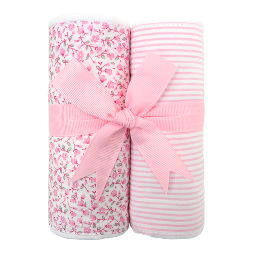 Ballet shoes burp cloth (set of 2)