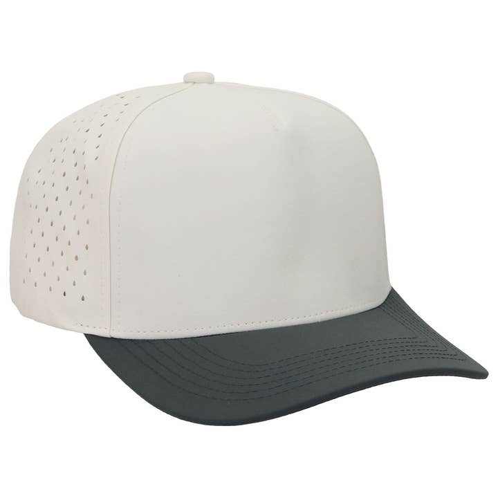 Two Tone Five Panel Digital Punch Baseball Cap