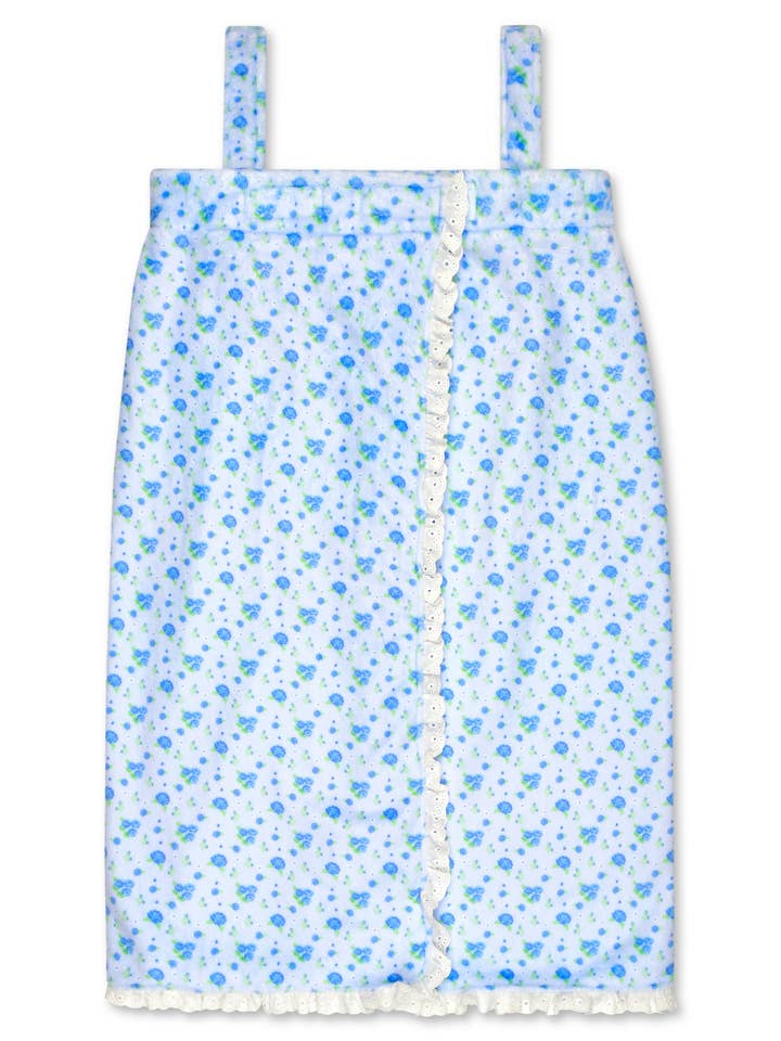 Blue Ditsy Spa Wrap