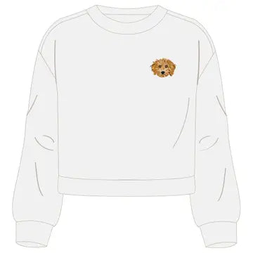 Embroidered Dog Sweatshirt