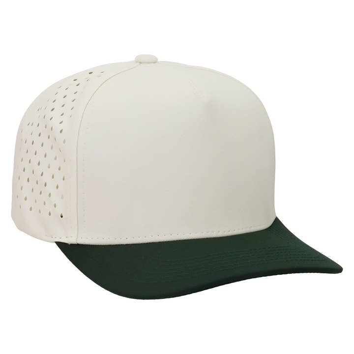 Two Tone Five Panel Digital Punch Baseball Cap