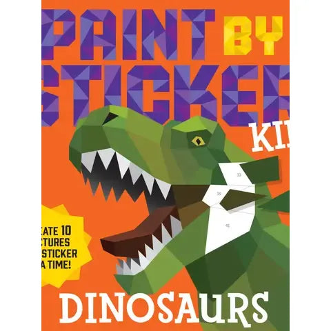 paint by sticker dinosaur