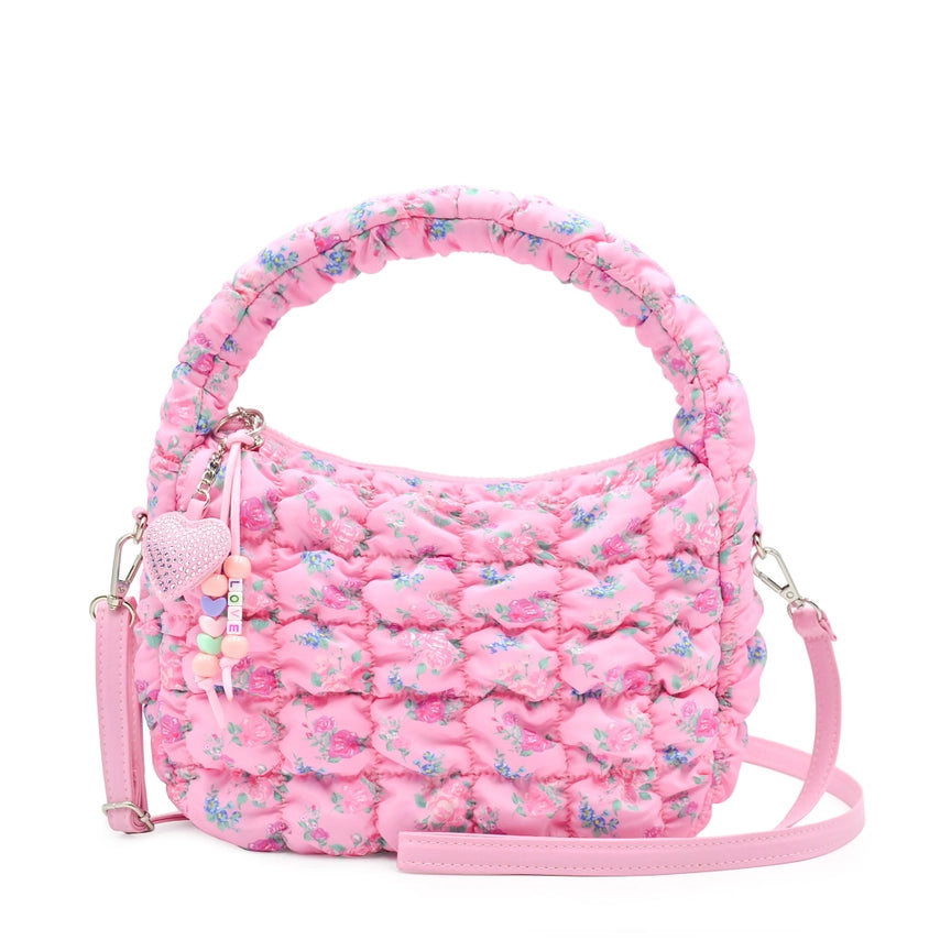 quilted scrunchie hobo bag