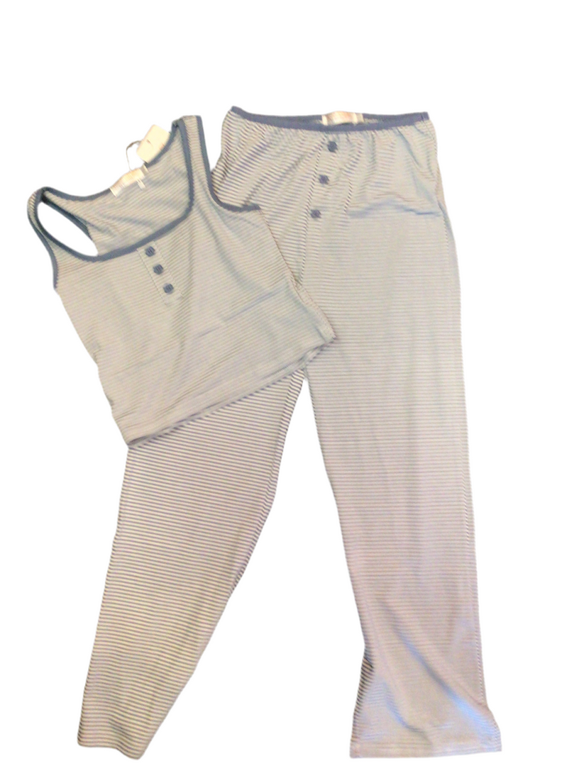 striped tank and pant set