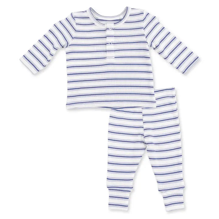 vintage blue stripe play set