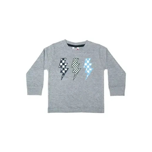 heather check bolts l/s shirt