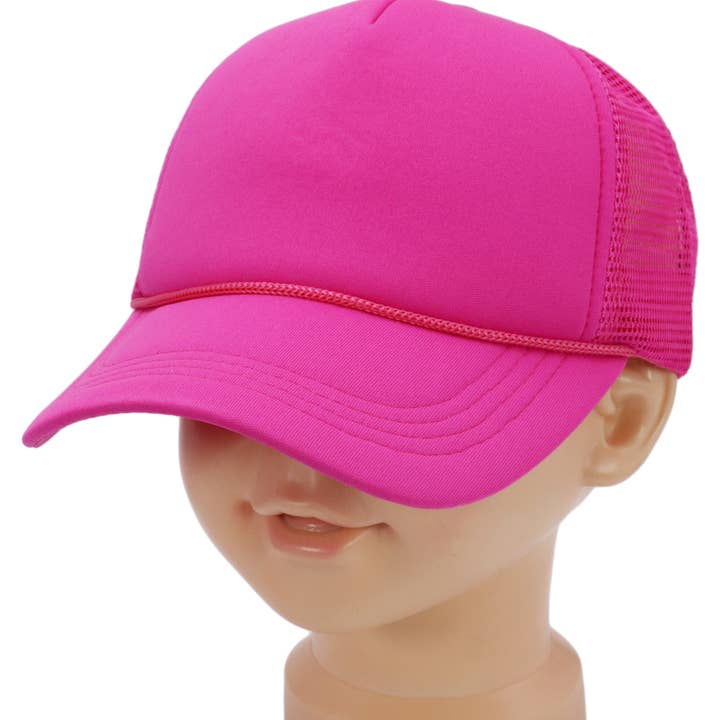 Kids Five Panel Sponge Padded Trucker Hat