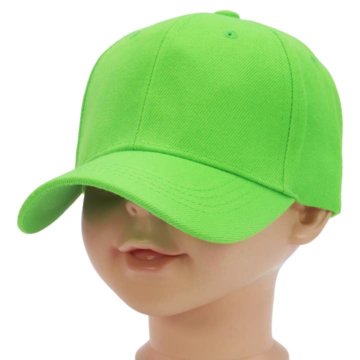 Kids Twill Acrylic Velcro Back Baseball Cap