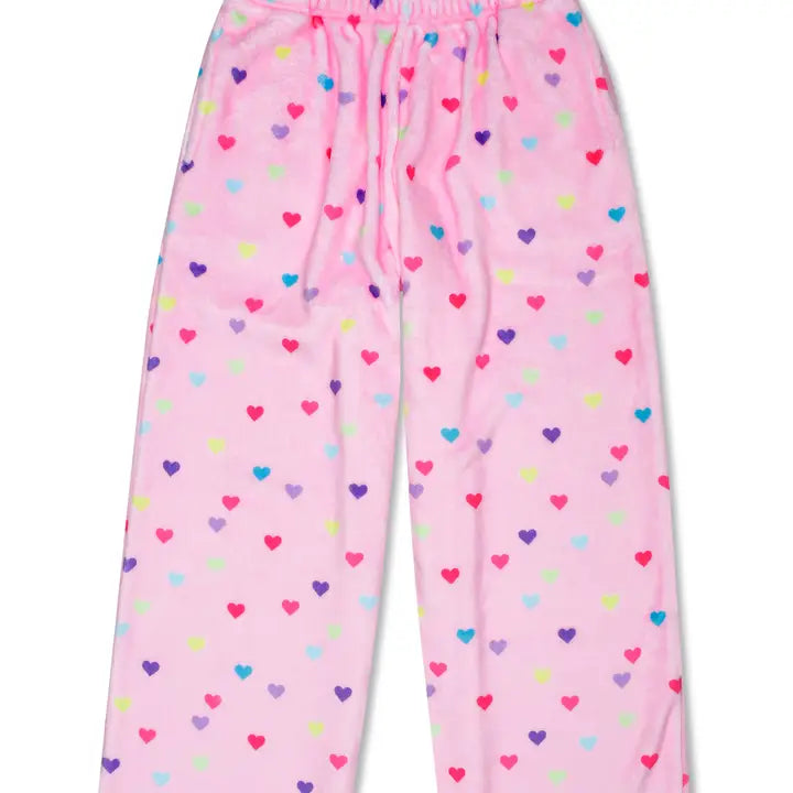 heart confetti plush pant