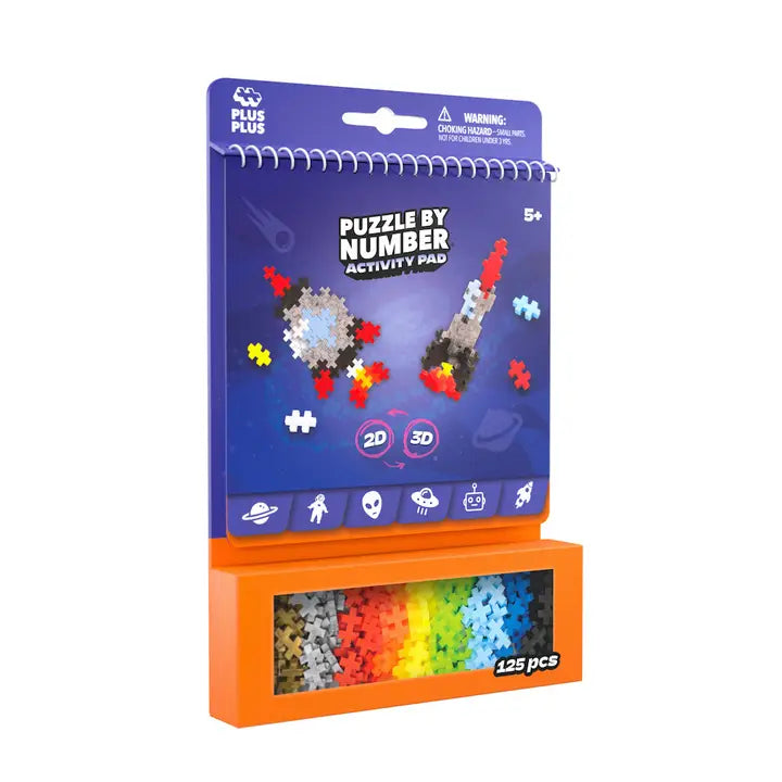 puzzle by number activity pad-rocket