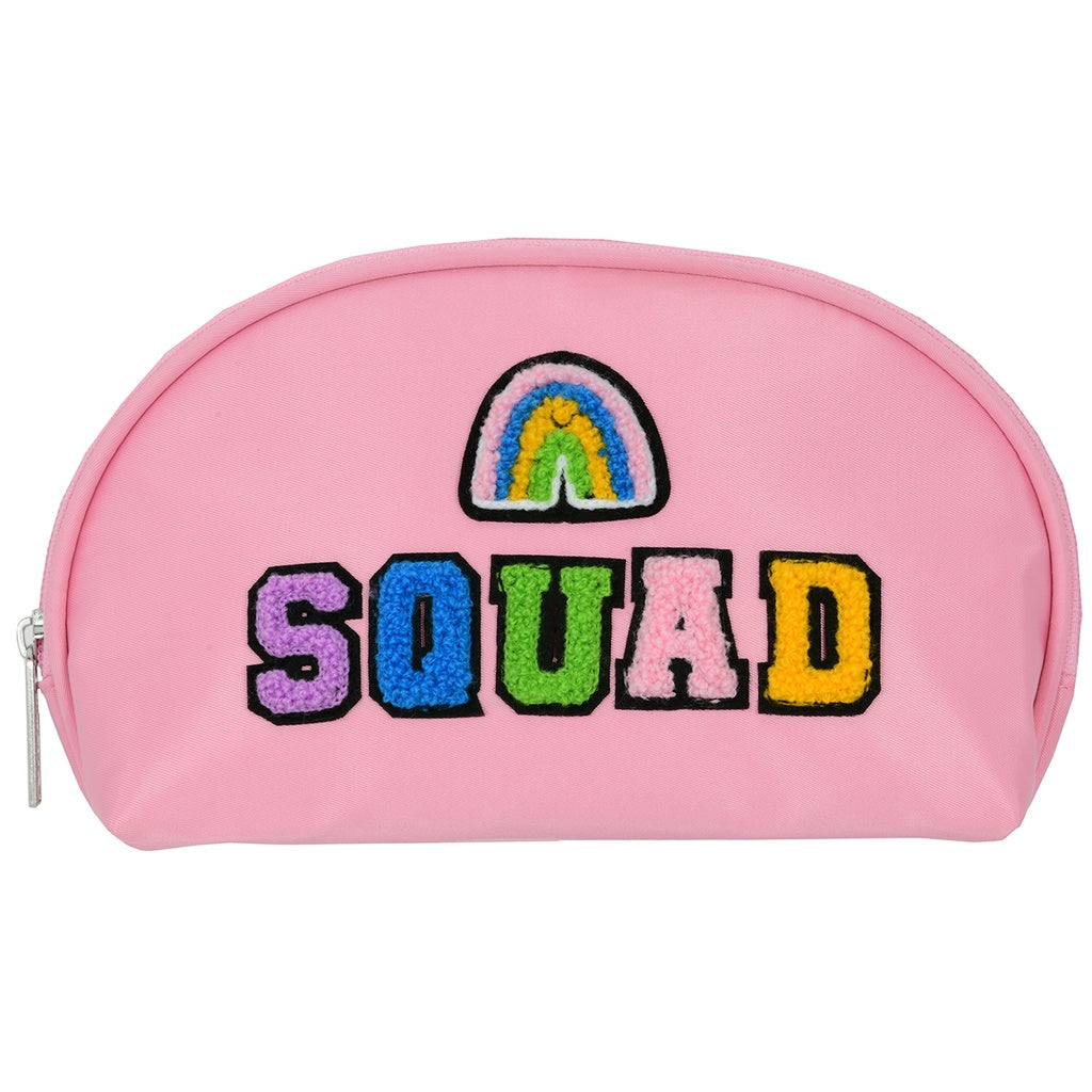 smile squad oval cosmetic bag