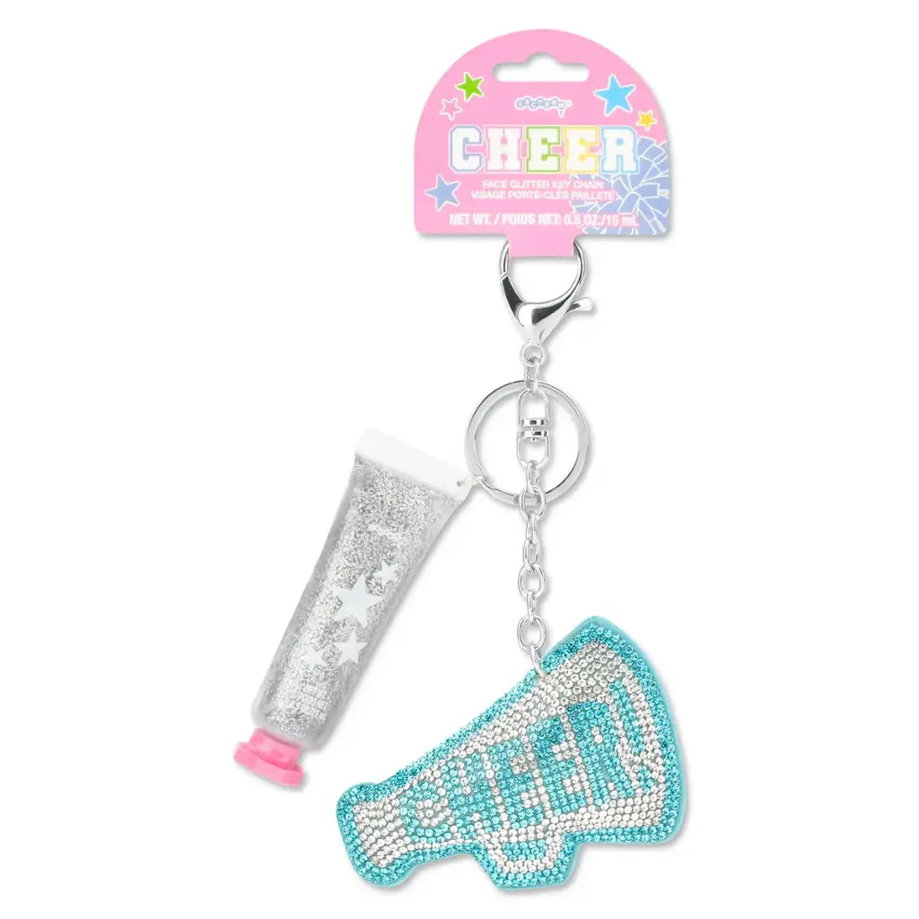 Cheer Face Glitter and Key Chain Set