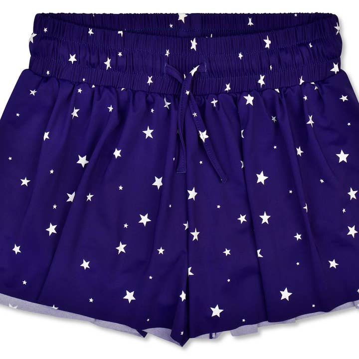 Navy Star Butterfly Short