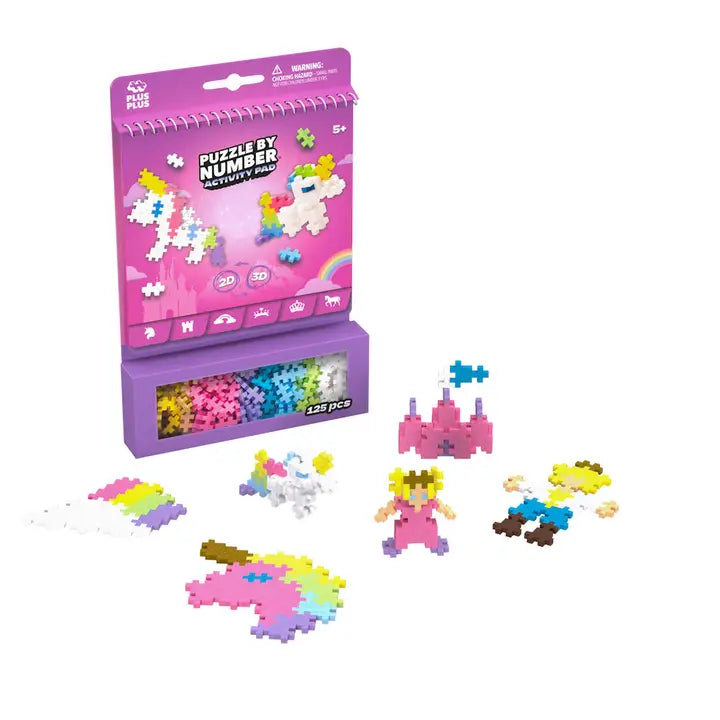 puzzle by number activity pad-fairytale