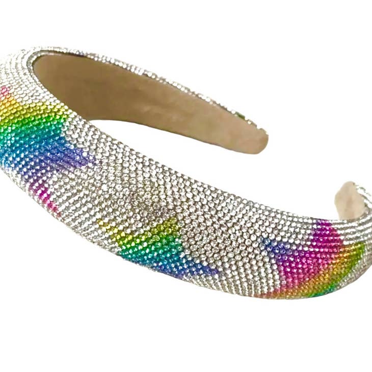 star rainbow crystal studed Fashion Headband