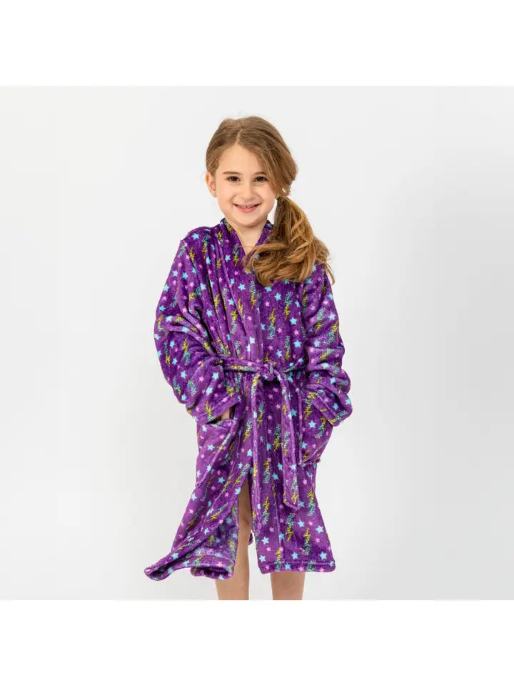 purple flash robe