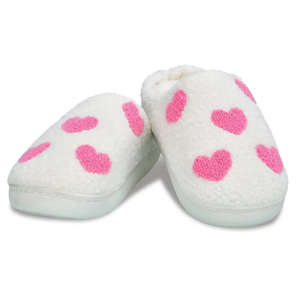 heart slippers