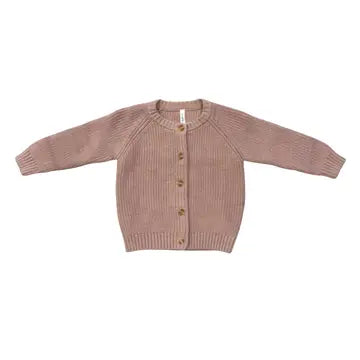 light pink knit cardigan