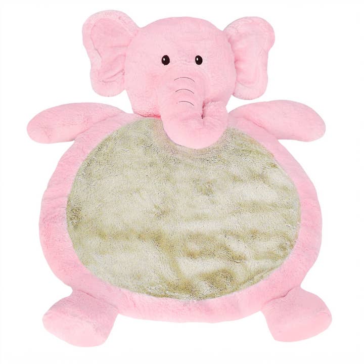 Pink Elephant Baby Mat