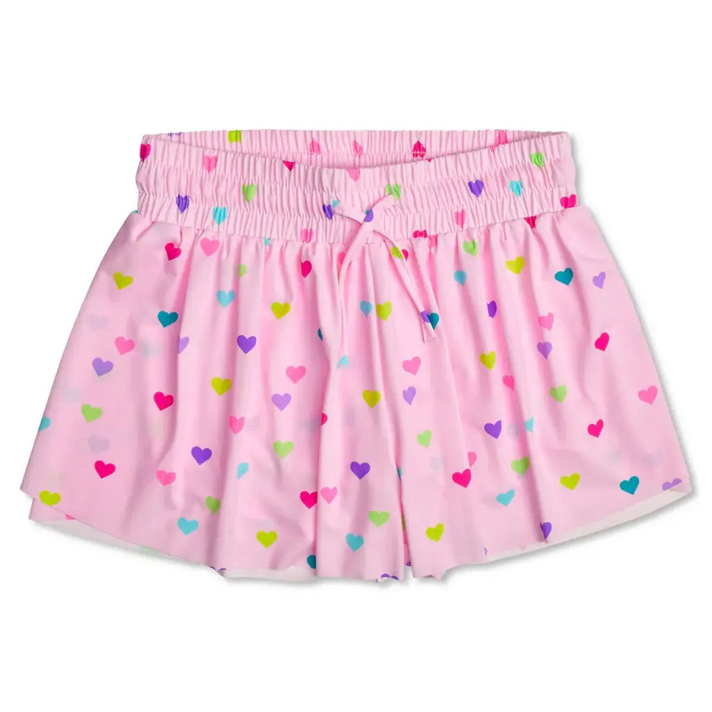 heart confetti butterfly short