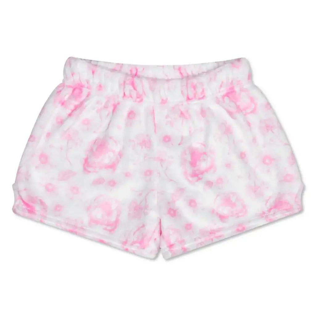 pink toile plush short