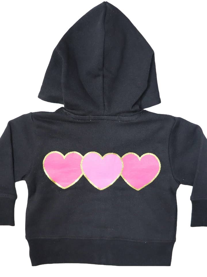 Baby Zip Hoodie - Glitter Patches