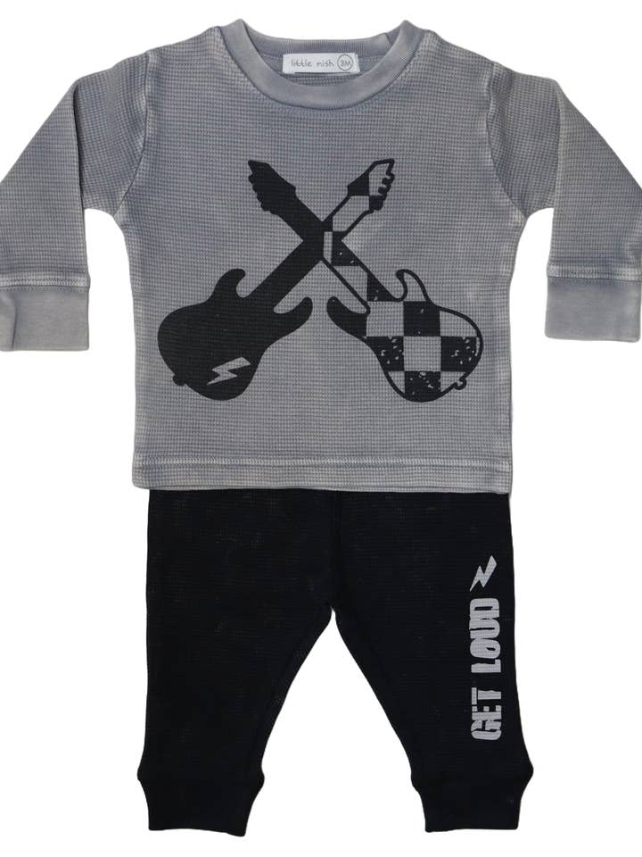 Guitar tee and pant set