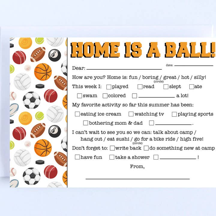 home camp card: sibling sports fill in