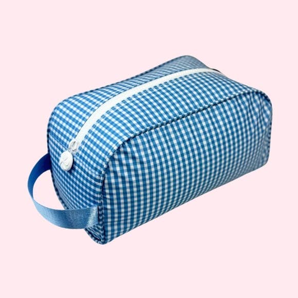 Wipeable Baby Blue Gingham Traveler