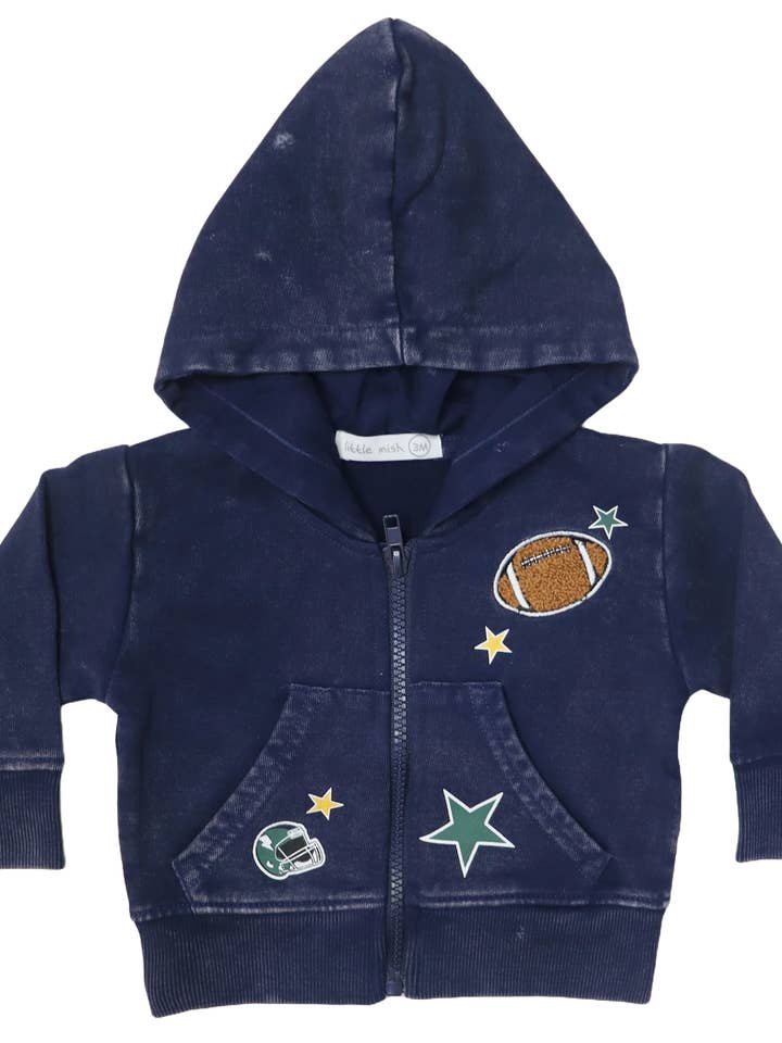 Baby Zip Hoodie - Patches