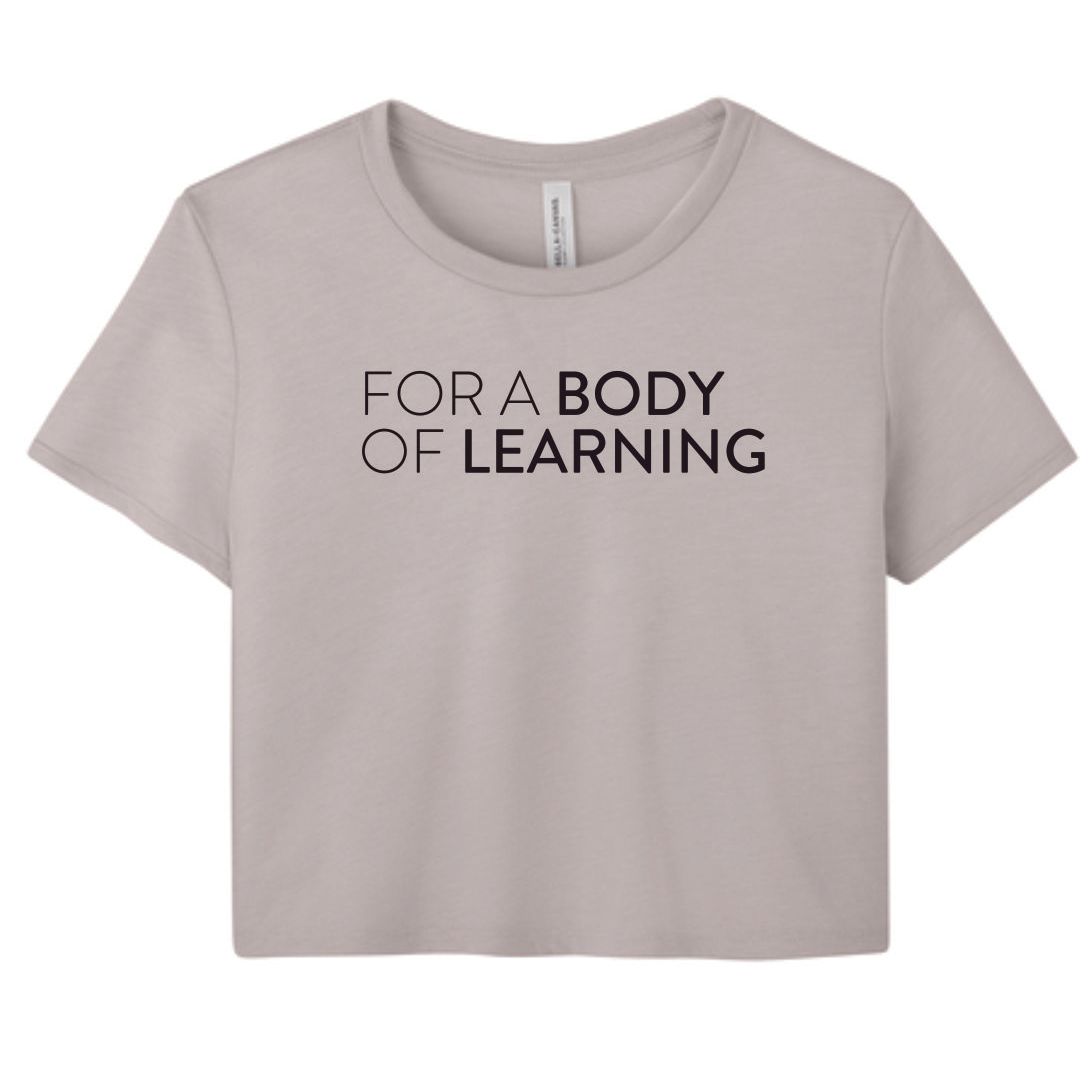 BELLA+CANVAS Women’s Flowy Cropped Tee-Heather Dust