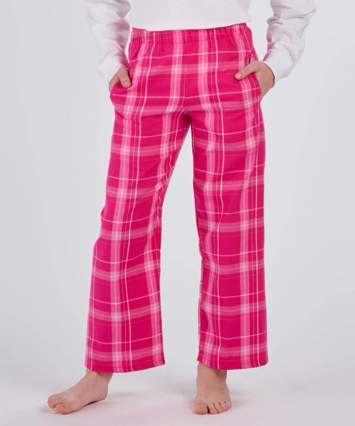 pink/white flannel pant