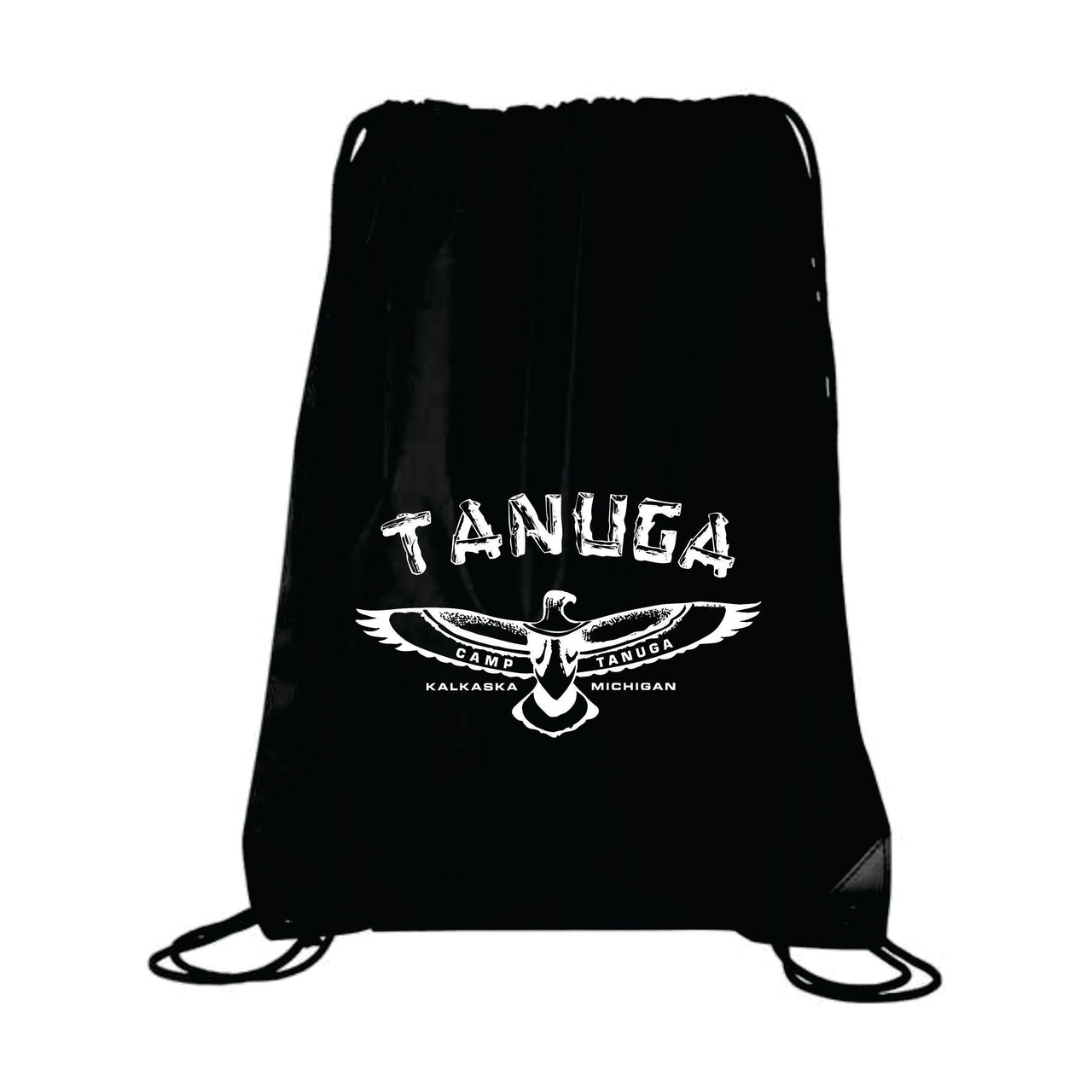 Tanuga Black Drawstring Bag