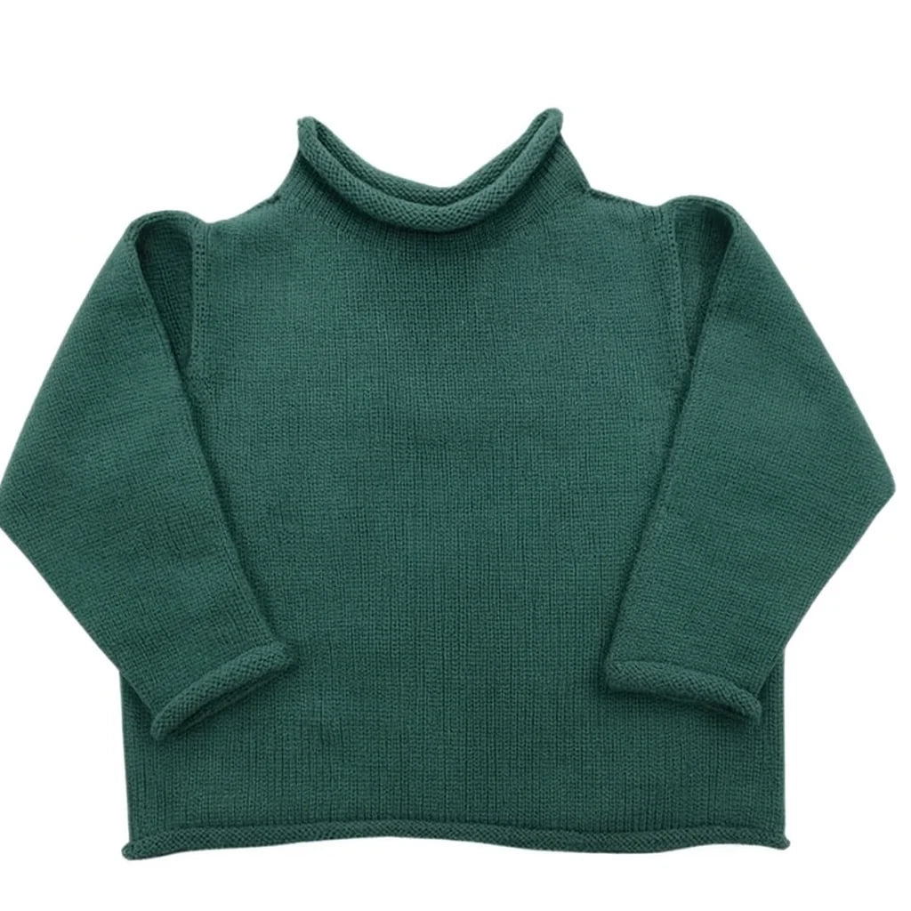 Jersey Rollneck Sweater-Hunter